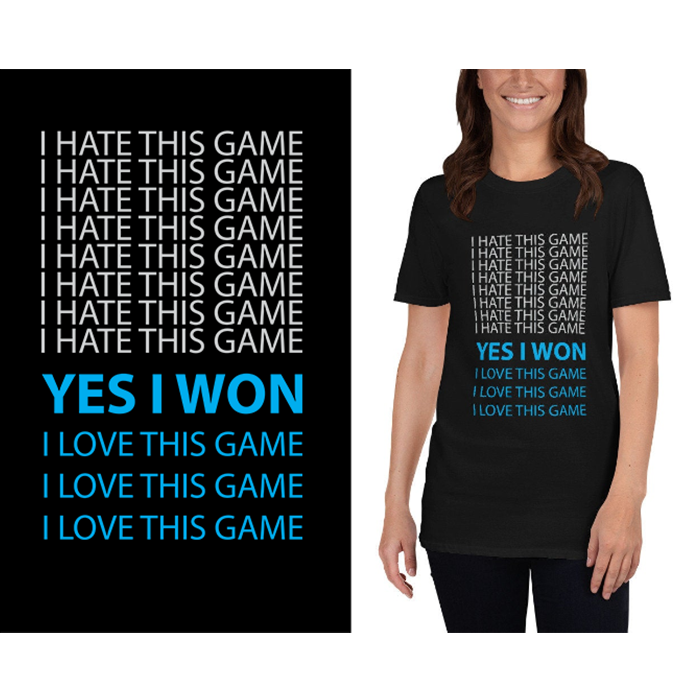 I hate this game - I love this game - t-shirt