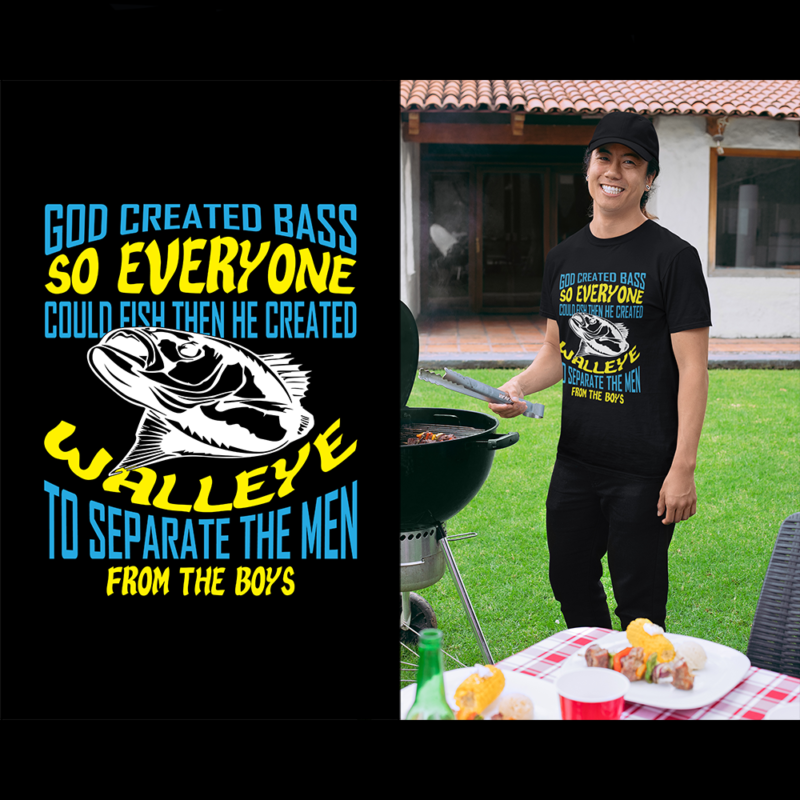God created bass so everyone... - t-shirt