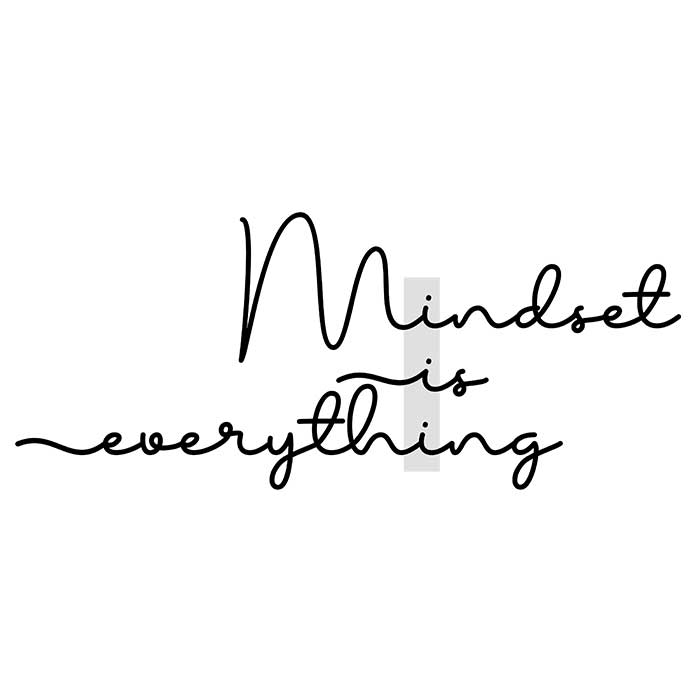 Mindset is everything - t-shirt - Billede 2
