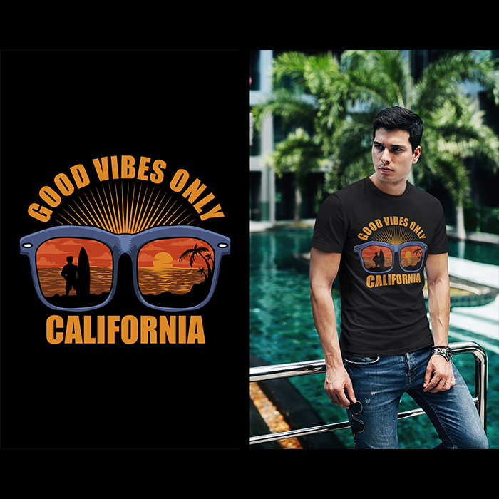 Good Vibes Only - California - t-shirt