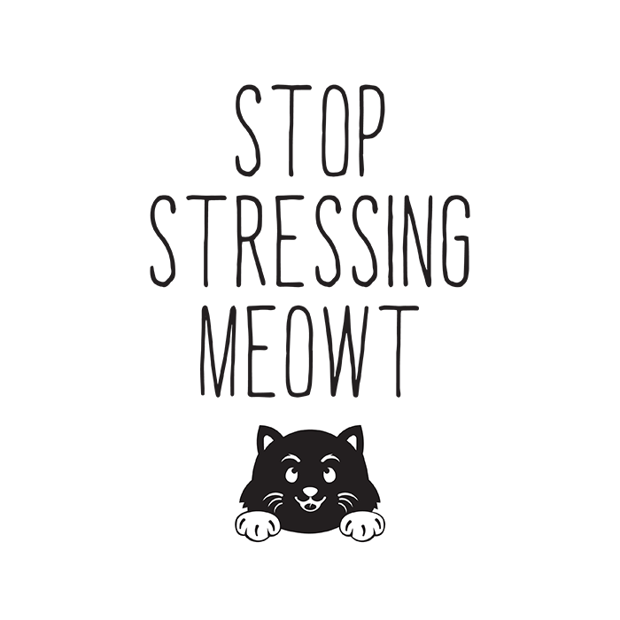 Stop stressing meowt - t-shirt - Billede 2