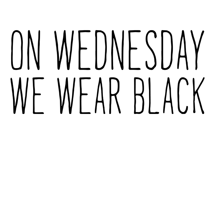 On wednesday we wear black - t-shirt - Billede 2