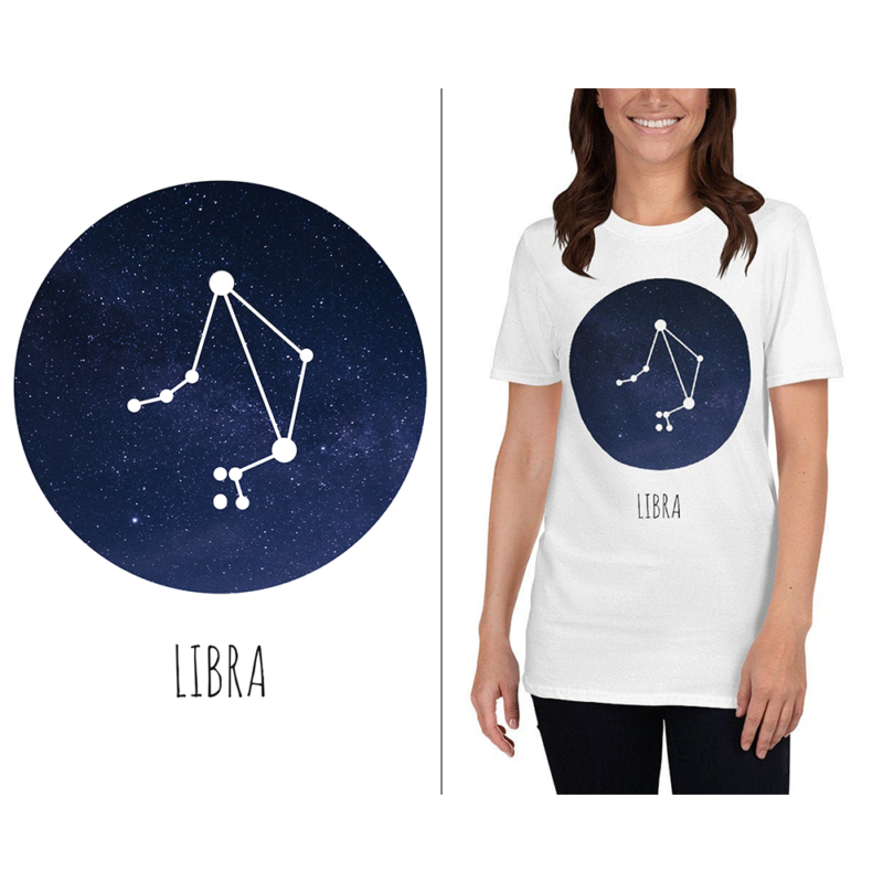 Libra stjernetegn - t-shirt