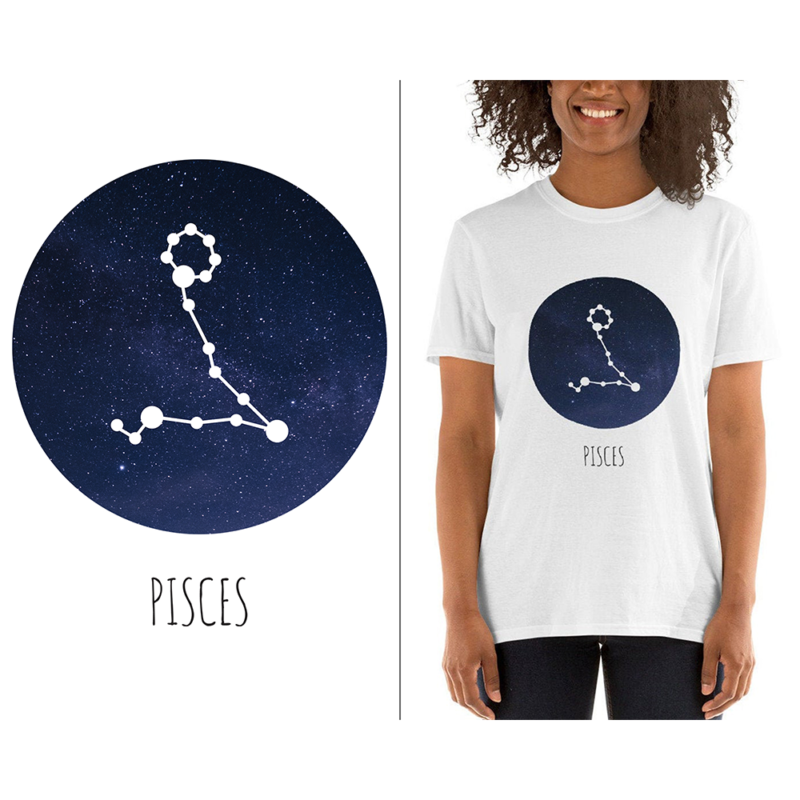 Pisces stjernetegn - t-shirt