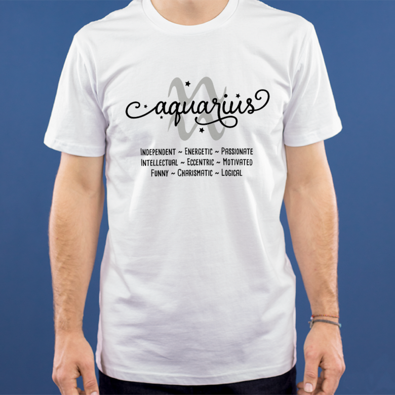 Virgo stjernetegnstekst - t-shirt