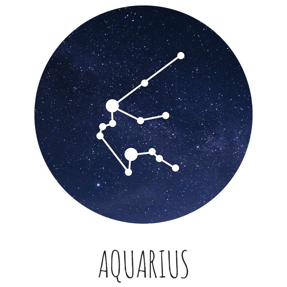 Aquarius stjernetegn - t-shirt - Billede 2