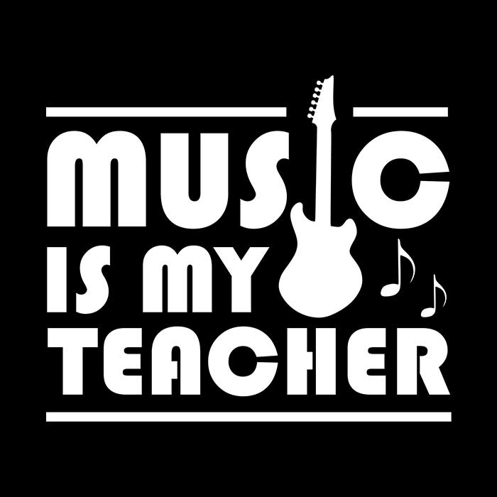 Music is my teacher - t-shirt - Billede 2