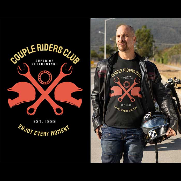 Couple Riders Club - t-shirt