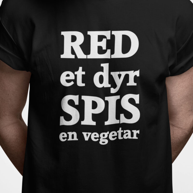 Red et dyr spis en vegetar