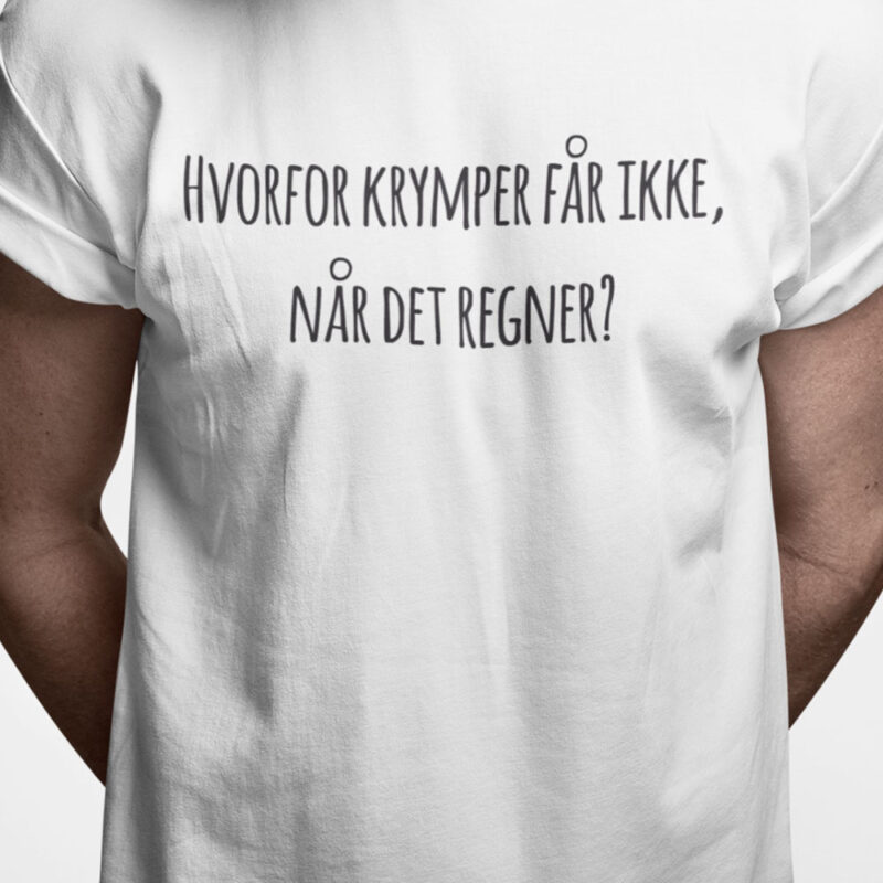 Hvorfor krymper får ikke, når det regner?
