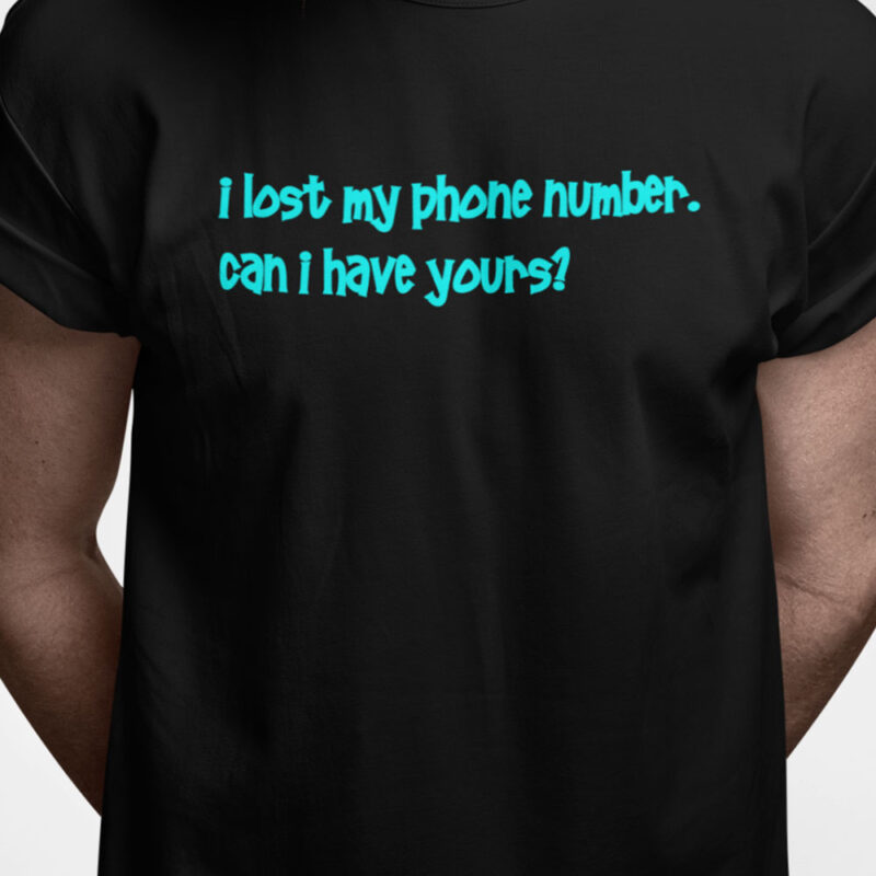 I lost my phone number. Can I have yours?