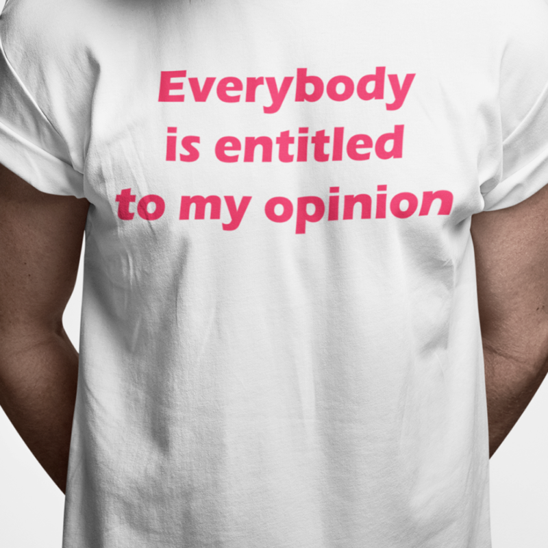 Everybody is entitled to my opinion