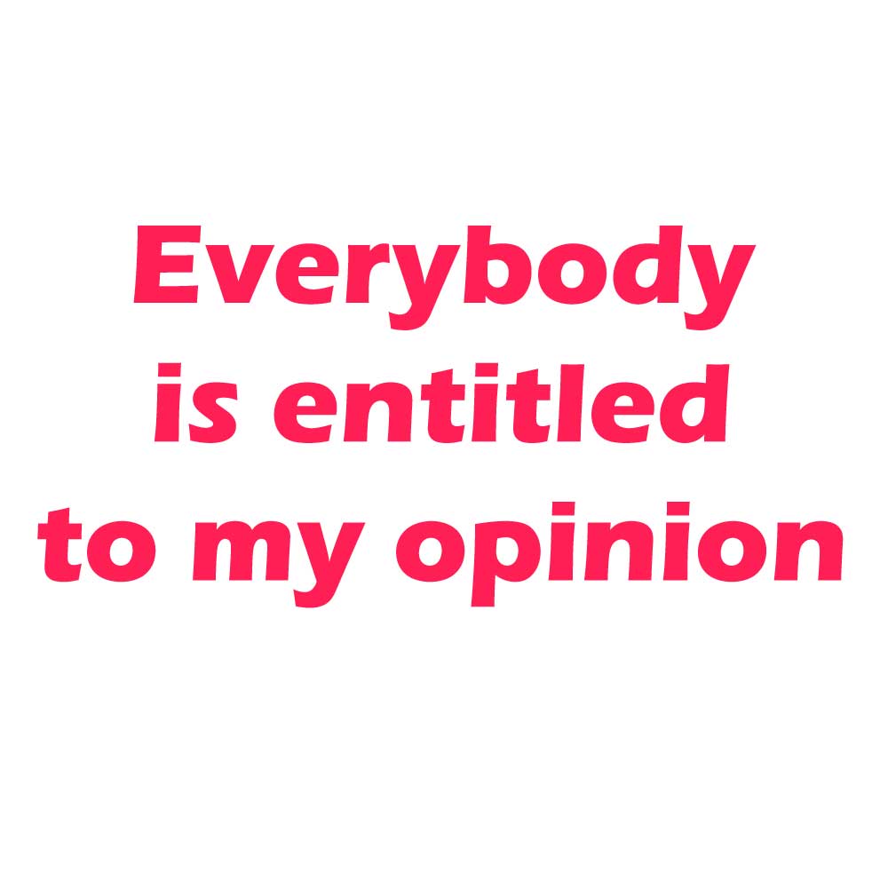 Everybody is entitled to my opinion - Billede 2