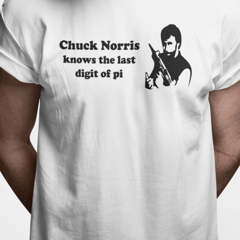 Chuck Norris knows the last digit of pi