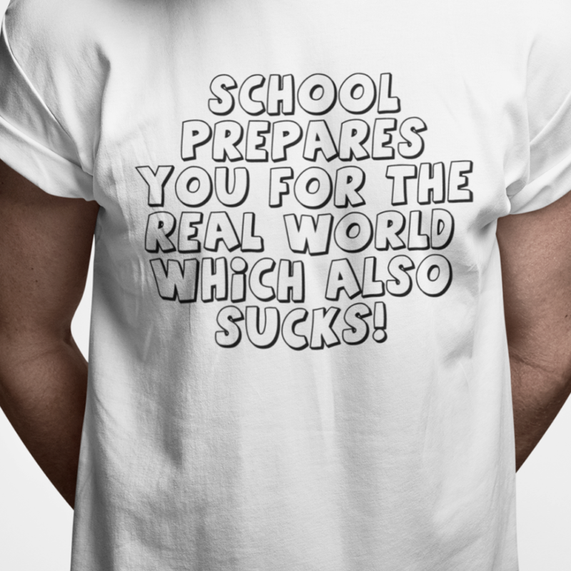 School prepares you for the real world which also sucks!