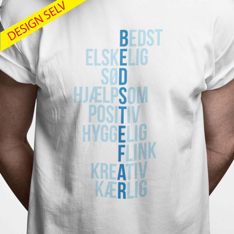 Krydsordsplakat - Blålige nuancer 2 (Design Selv med dine egne ord)