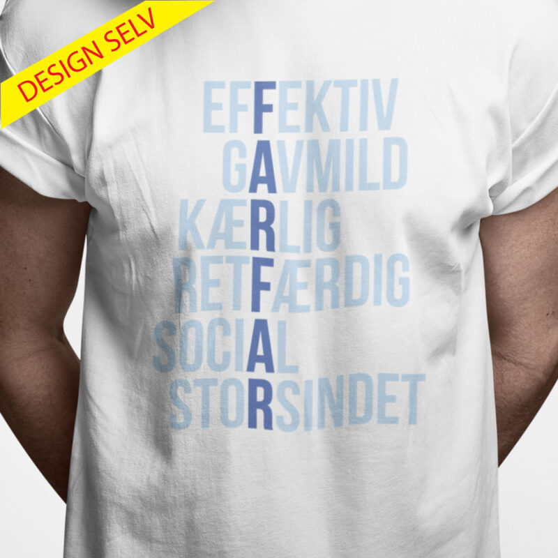 Krydsordsplakat - Blålige nuancer 3 (Design Selv med dine egne ord)