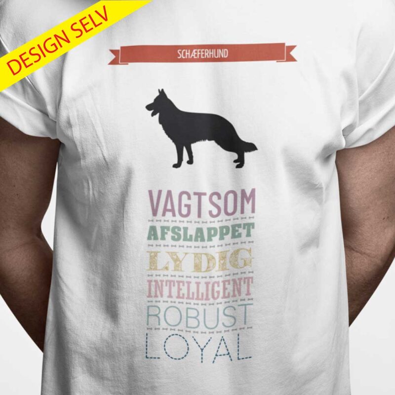 T-shirt Schæfer - Design Selv