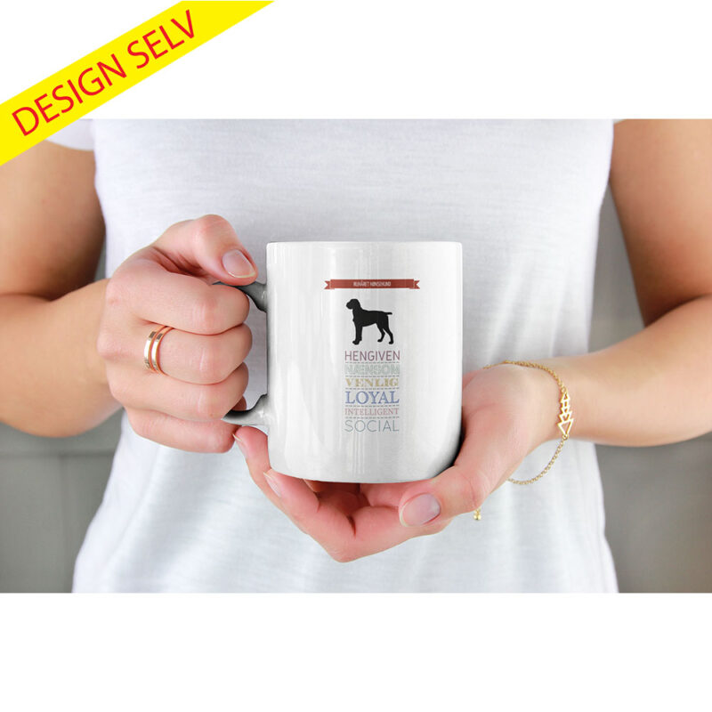Krus - Ruhåret hønsehund - Design selv