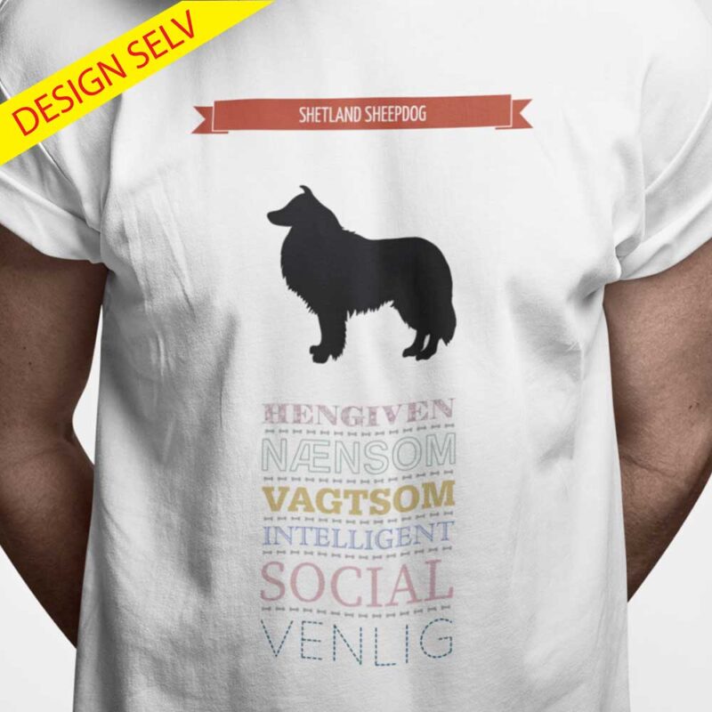 T-shirt Shetland sheepdog - Design Selv