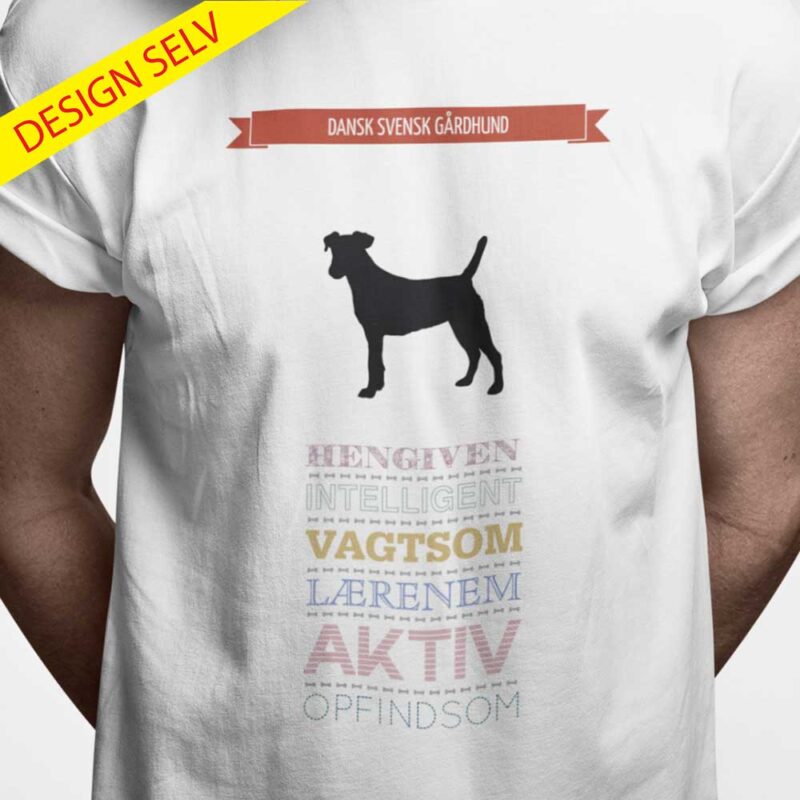 T-shirt Dansk Svensk Gårdhund - Design Selv