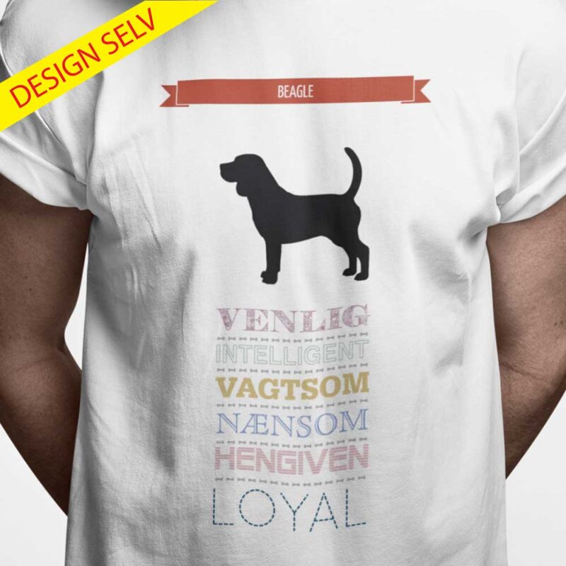 T-shirt Beagle - Design Selv