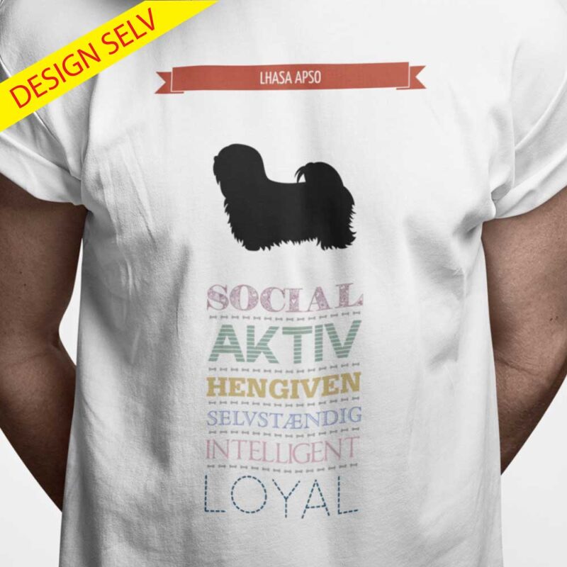 T-shirt Lhase Apso - Design Selv