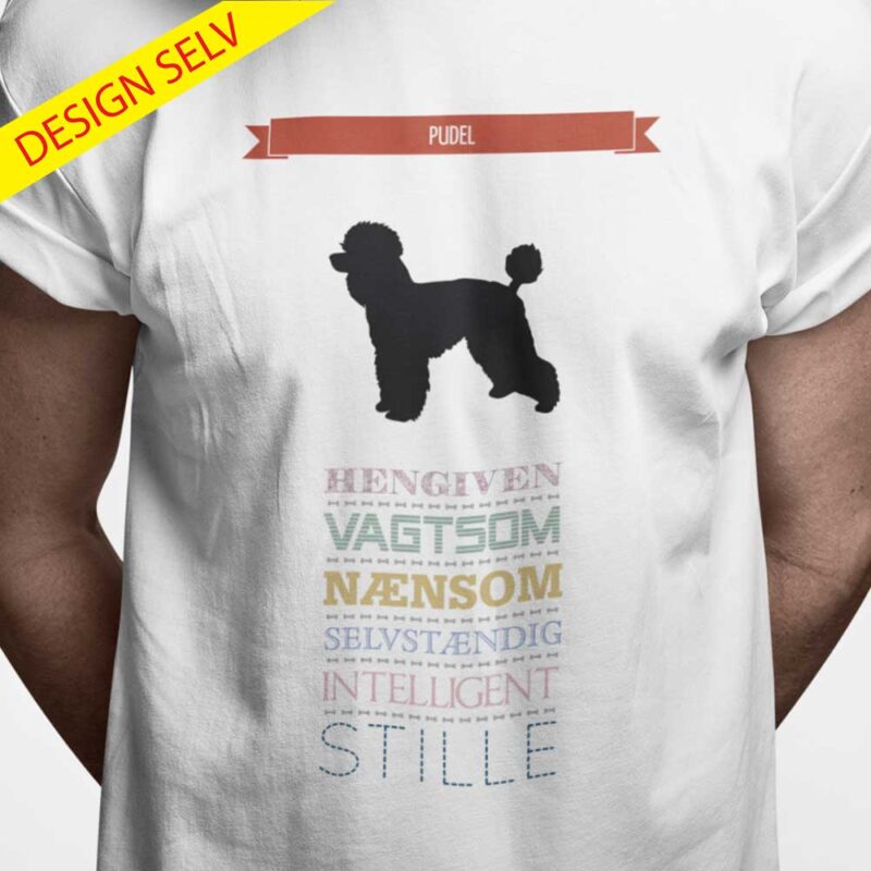 T-shirt Pudel - Design Selv
