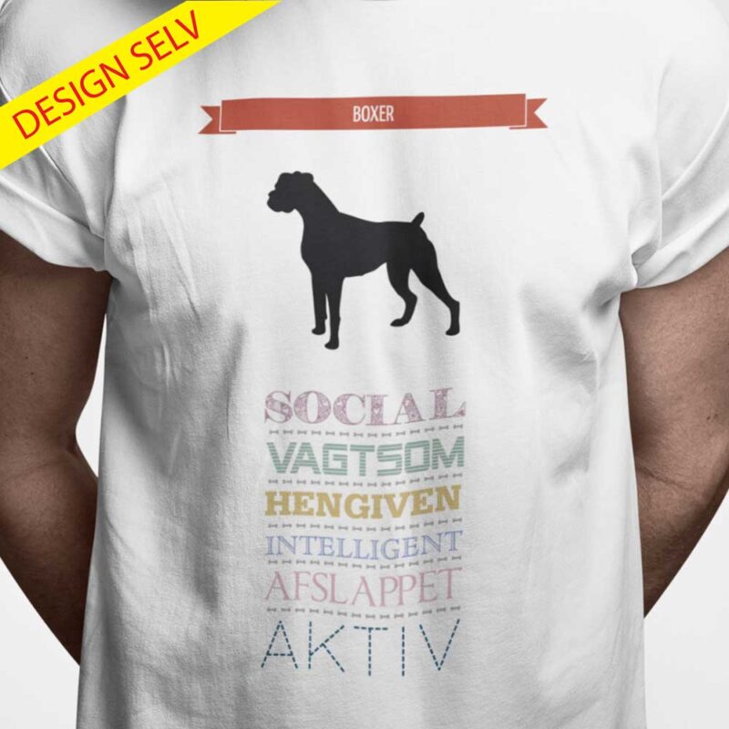 T-shirt Boxer - Design Selv