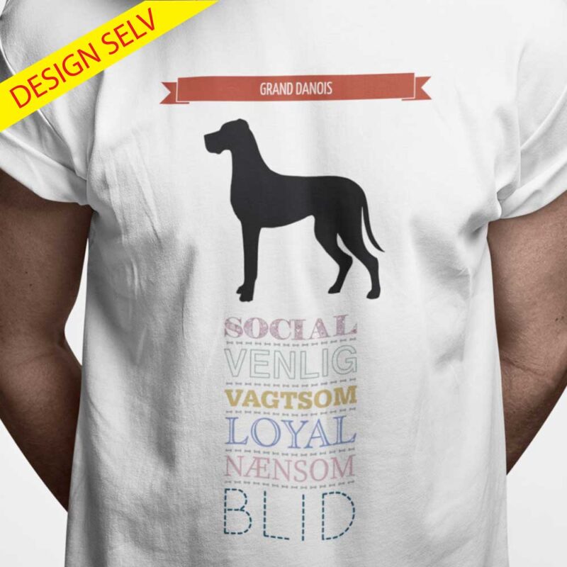 T-shirt Grand Danois - Design Selv