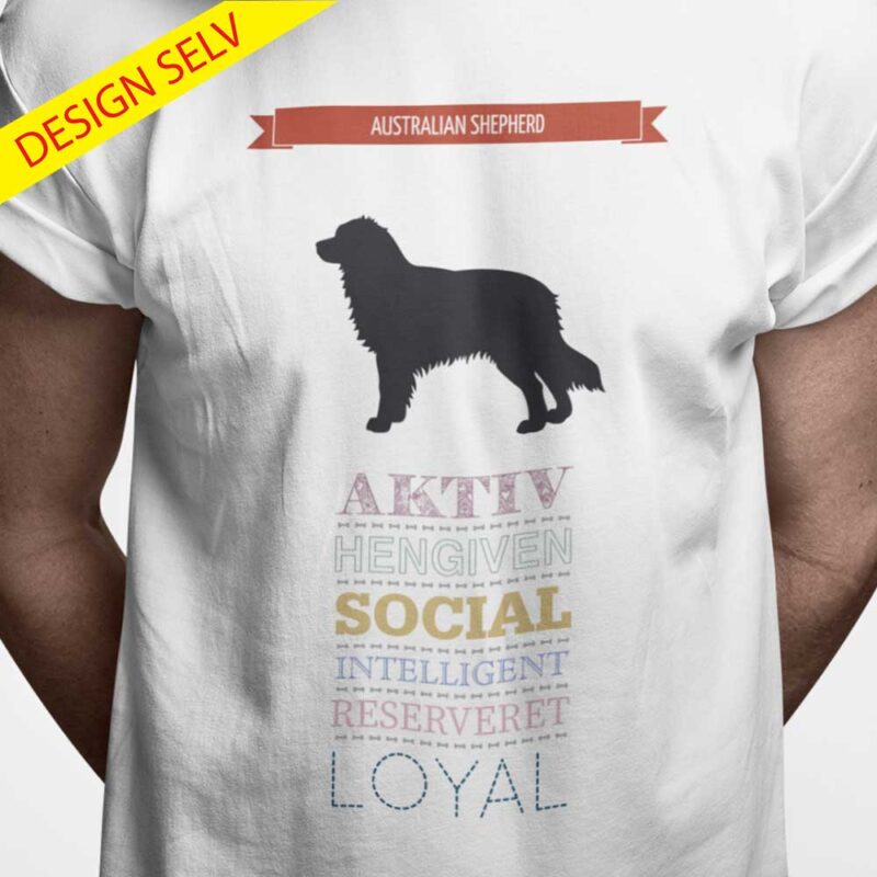 T-shirt Australian Shepherd - Design Selv