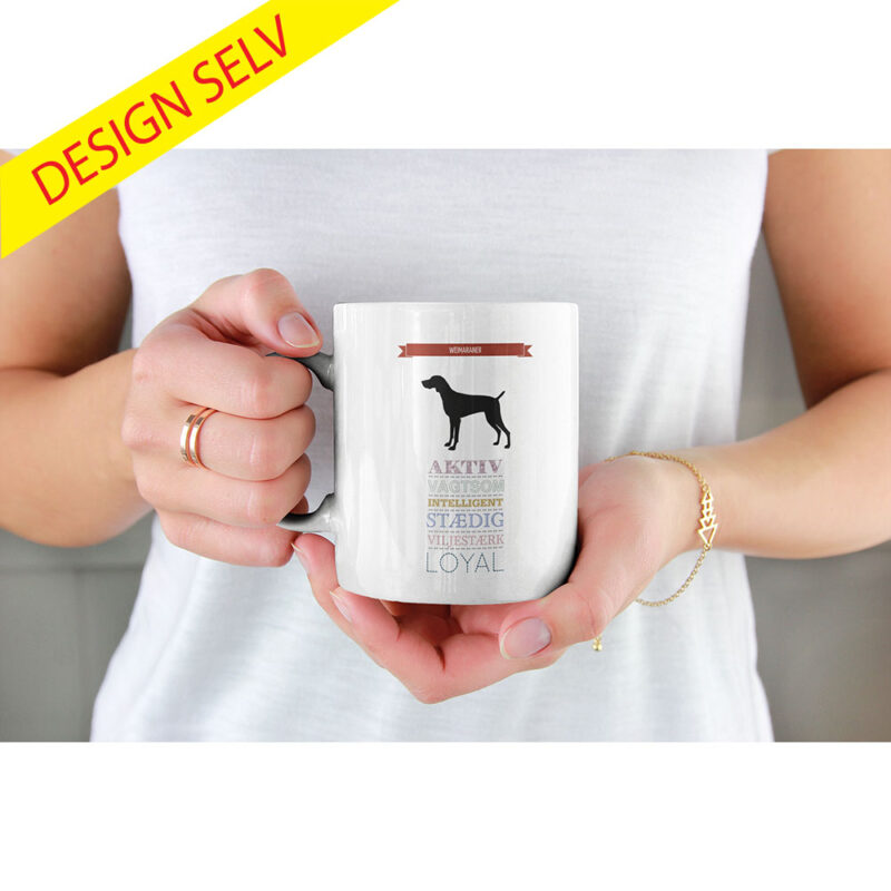 Krus - Weimaraner - Design selv