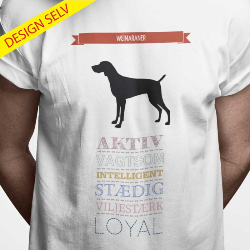T-shirt Weimaraner - Design Selv