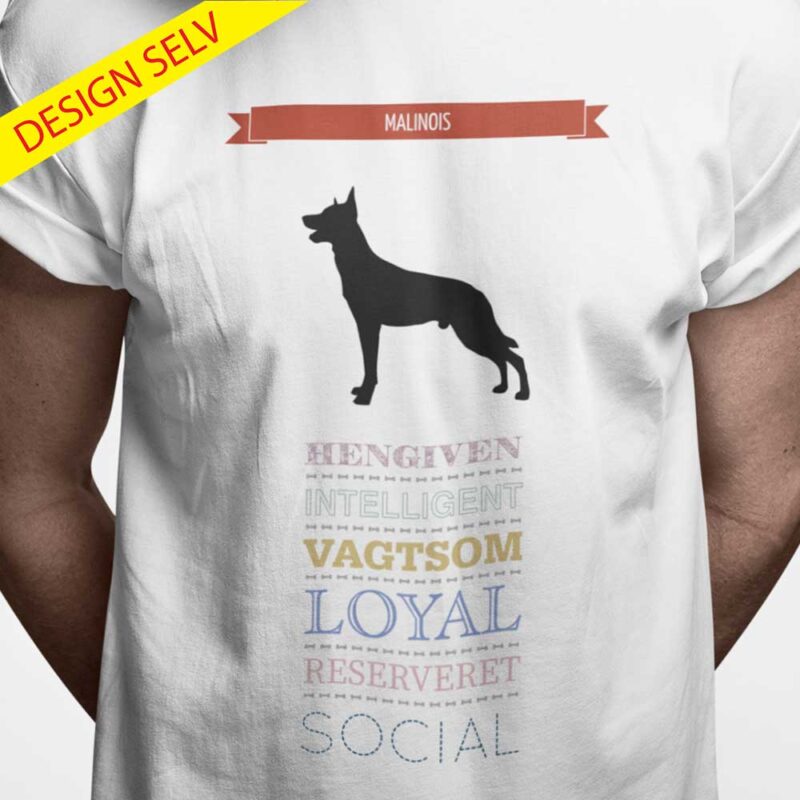 T-shirt Malinois - Design Selv