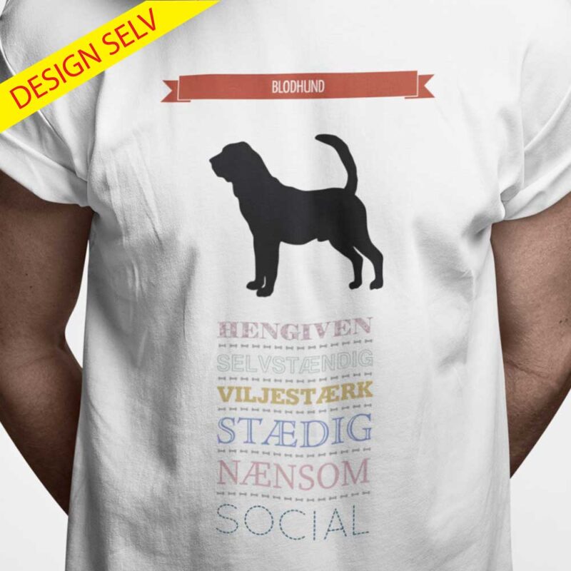 T-shirt Blodhund - Design Selv