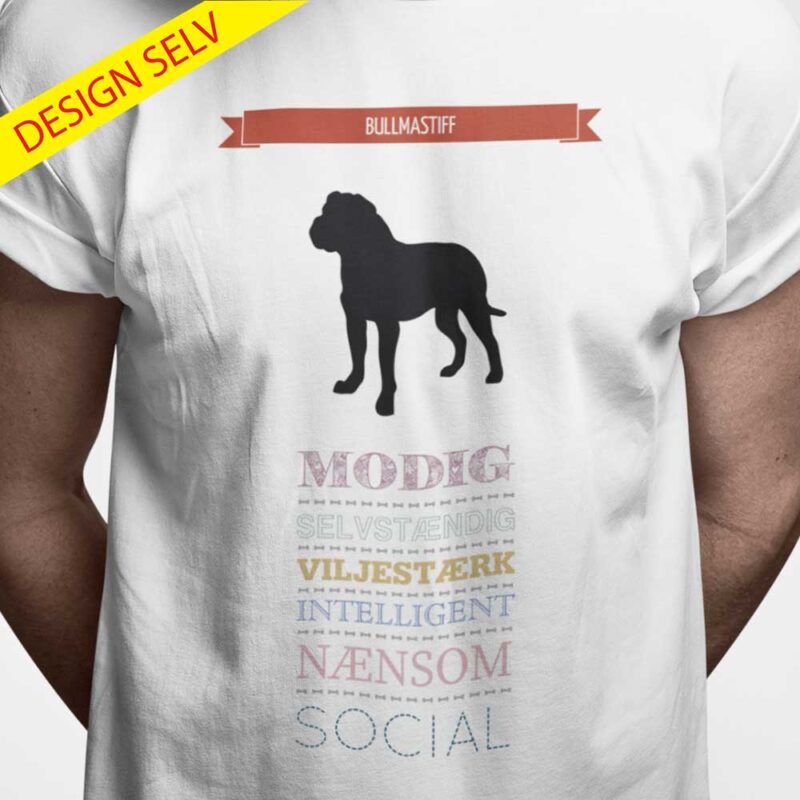 T-shirt Bullmastiff - Design Selv