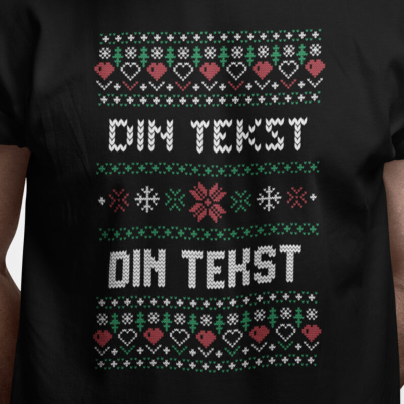 Jule t-shirt "Dine tekster" DESIGN SELV
