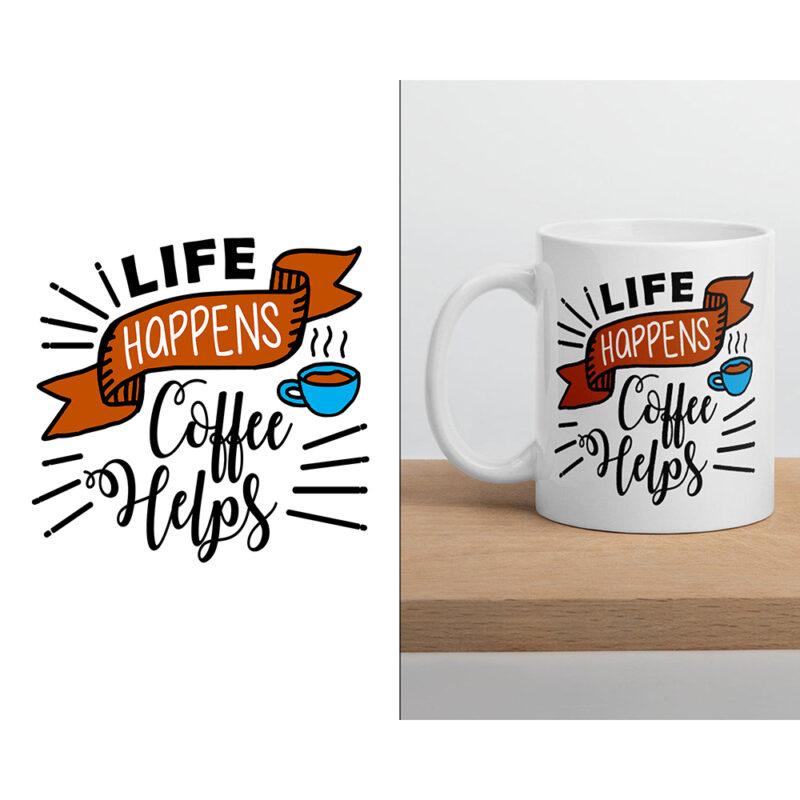 Krus - Life happens coffee helps