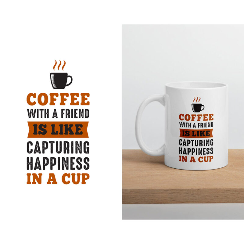 Krus - Coffee with a friend is like capturing happiness in a cup