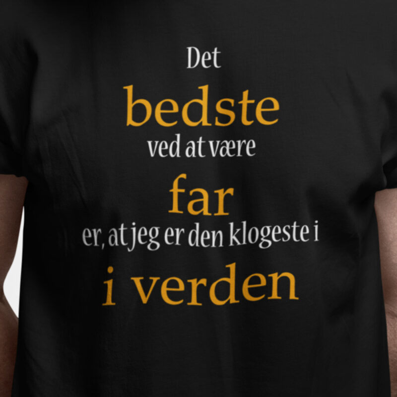 Det bedste ved at være far er at jeg er den klogeste i verden