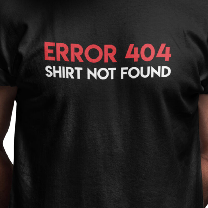 Error 404 Shirt not found