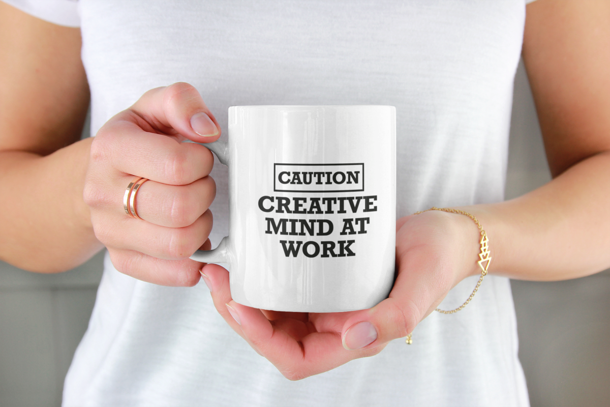 Krus - Kontor krus 05 - Caution creative mind at work