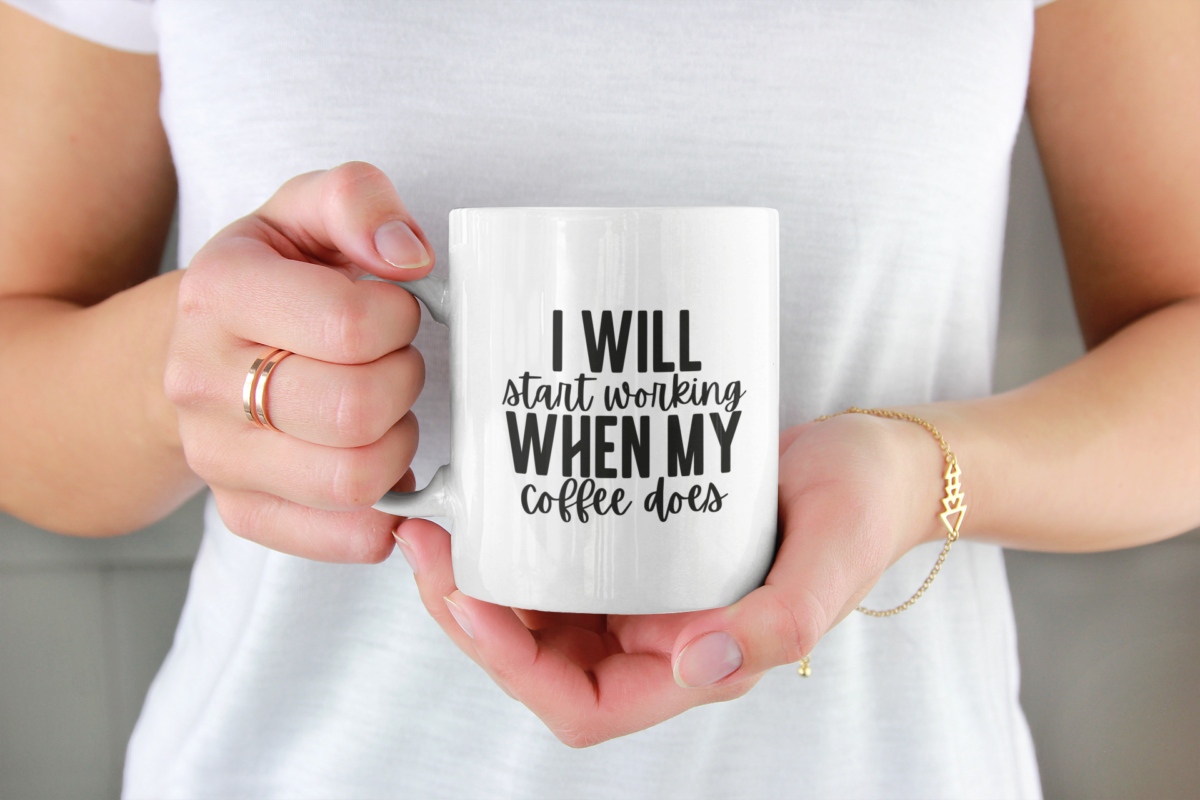 Krus - Kontor krus 26 - I will start working when my coffee does