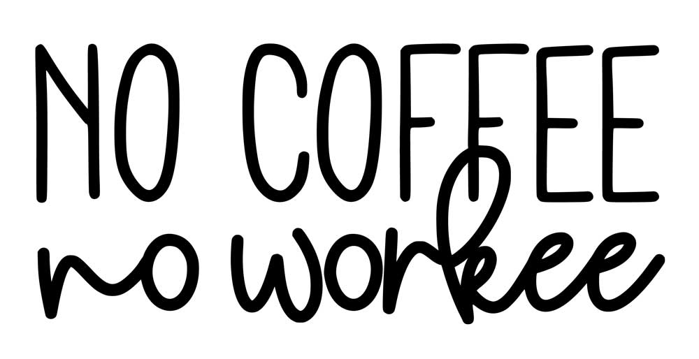 Krus - Kontor krus 30 - No coffee no workee - Billede 2