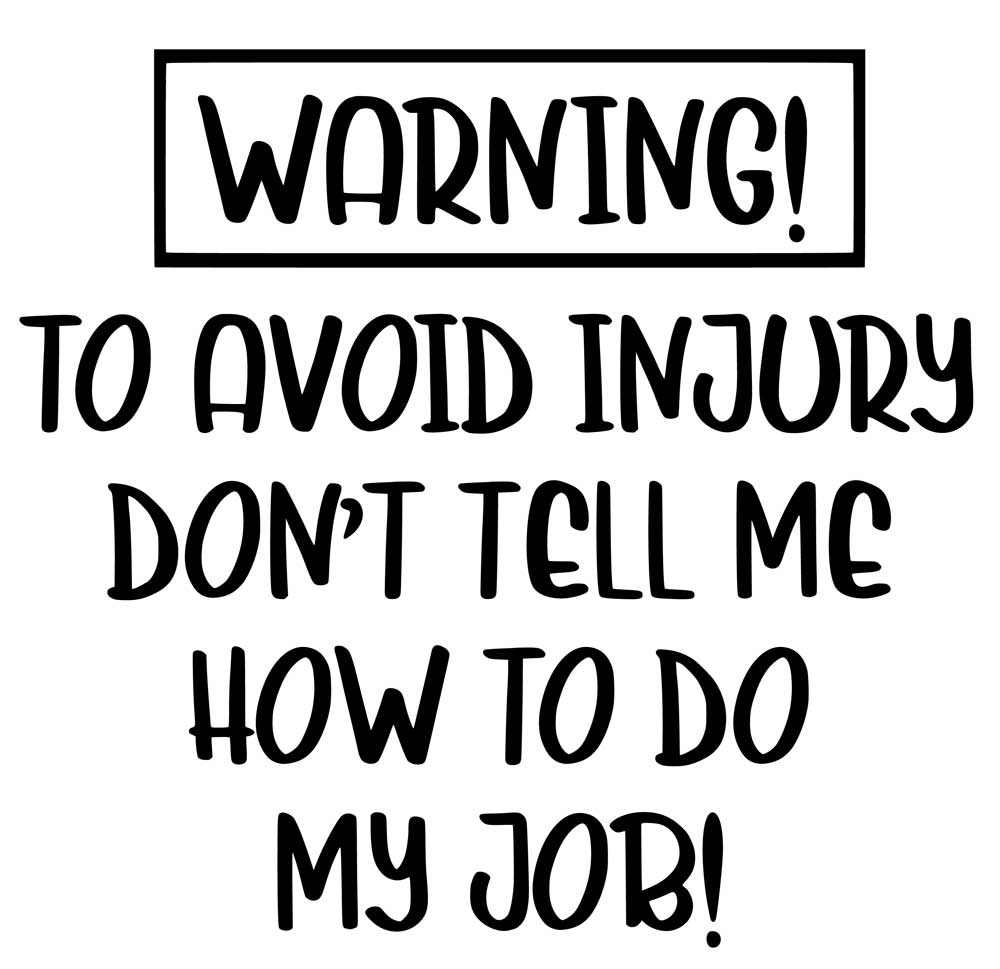 Krus - Kontor krus 39 - Warning! To avoid injury don't tell me how to do my job! - Billede 2