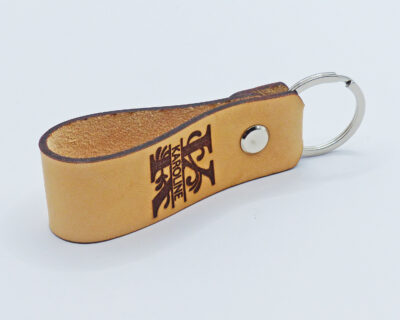 Split Monogram Nøglering i læder -  DESIGN SELV - Billede 5
