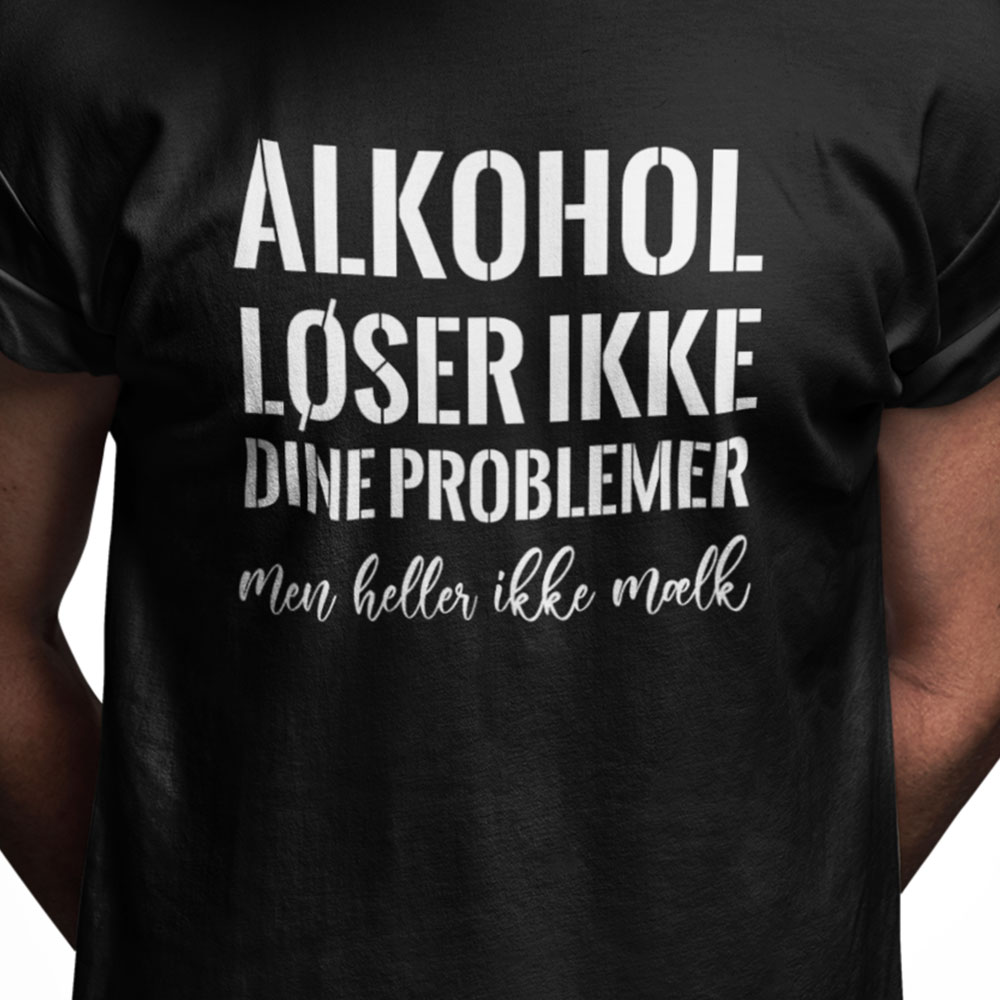 Alkohol løser ikke dine problemer - men heller ikke mælk