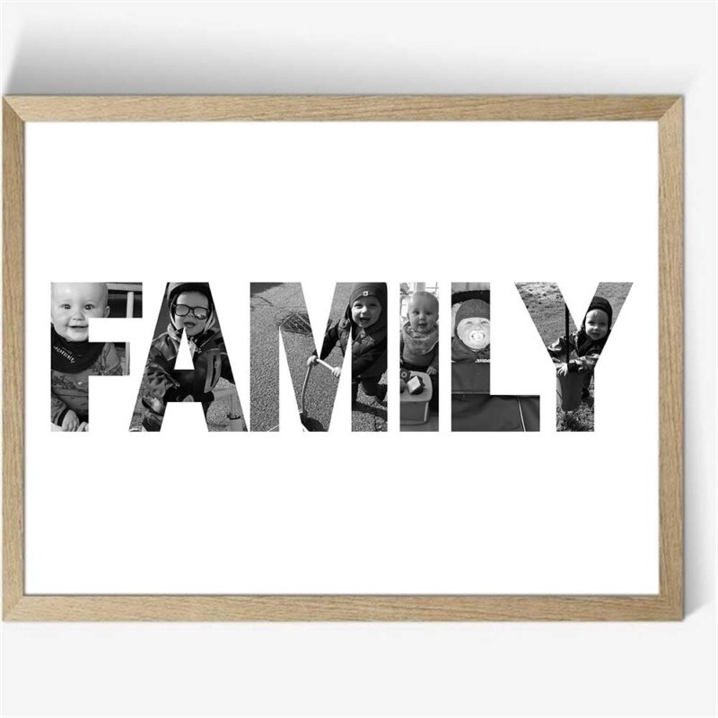 Family Fotocollage - Design selv