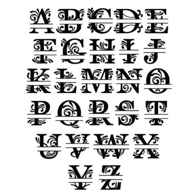 Split Monogram Nøglering i læder -  DESIGN SELV - Billede 7