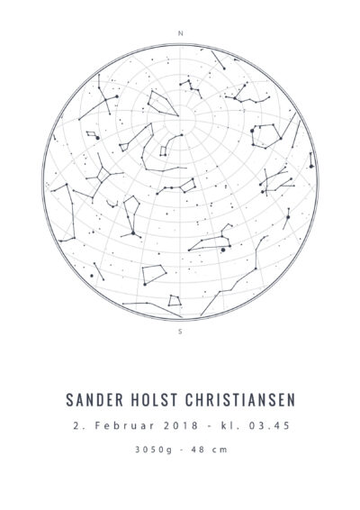 Stjernehimmel Fødsels Dato - Design Selv - Billede 3